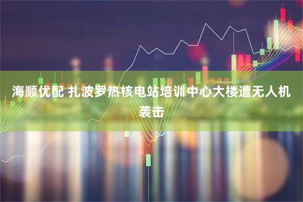 海顺优配 扎波罗热核电站培训中心大楼遭无人机袭击
