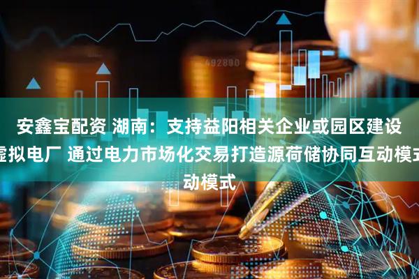 安鑫宝配资 湖南：支持益阳相关企业或园区建设虚拟电厂 通过电力市场化交易打造源荷储协同互动模式